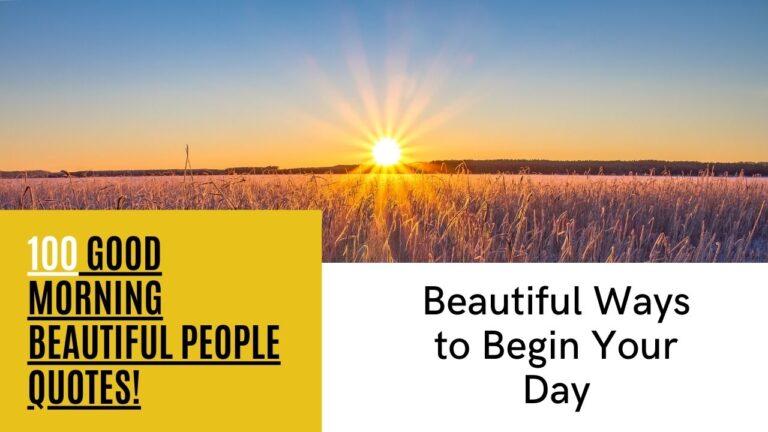 Good Morning Beautiful People